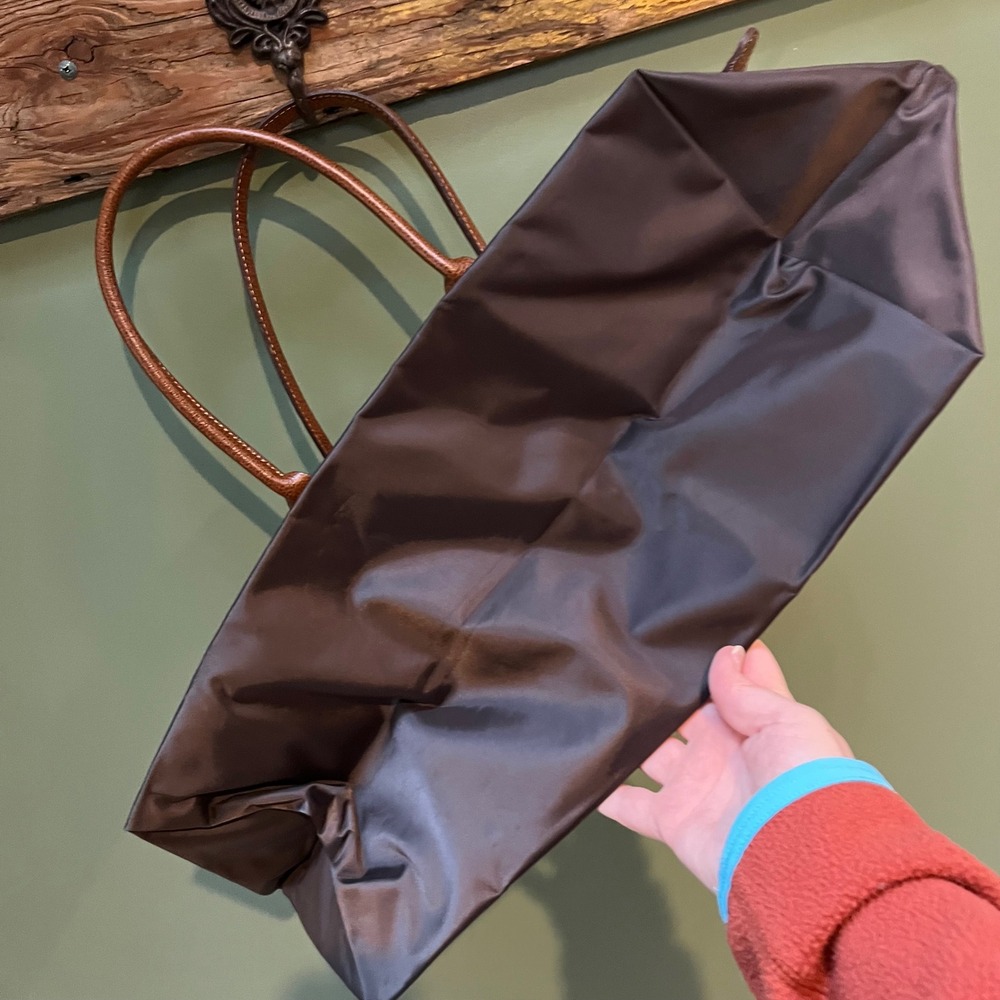 Longchamp Lepliage Brown and Tan Tote Bag (Large) - Picture 7 of 7